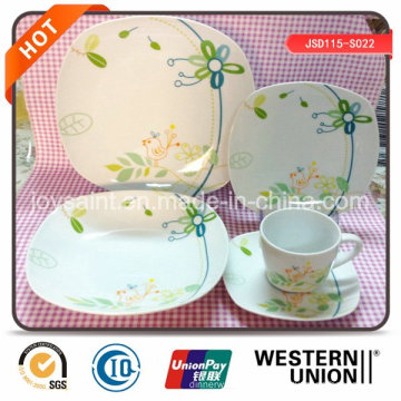 Hochwertiges geschnittenes Decal Dinner Set (JSD115-S022)